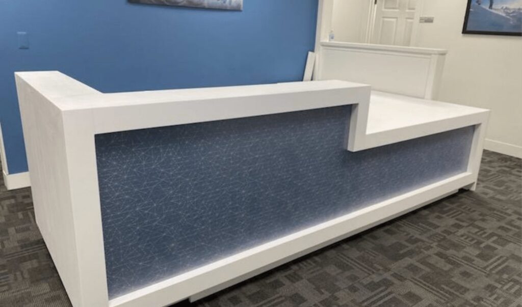 Intake Desk Custom Reception Desk Design & Casework | Hamilton Casework